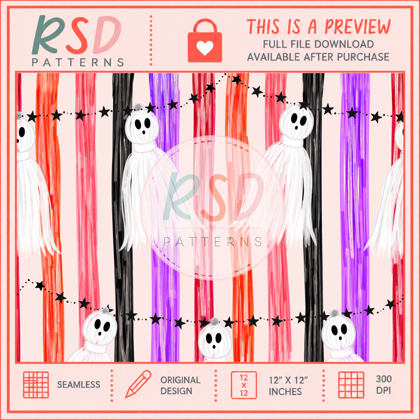 Ghost Garland Seamless File