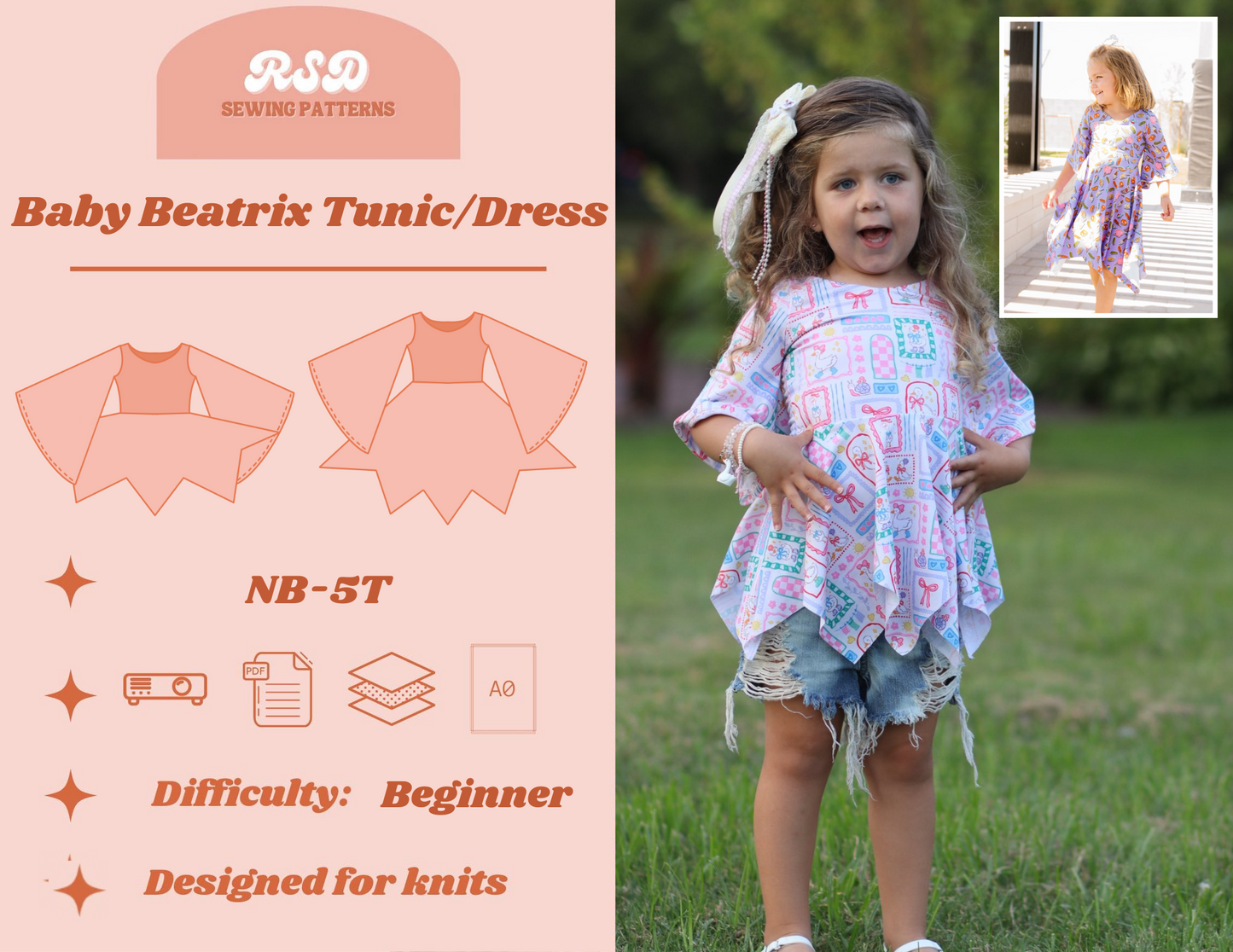 Baby Beatrix Tunic/Dress PDF