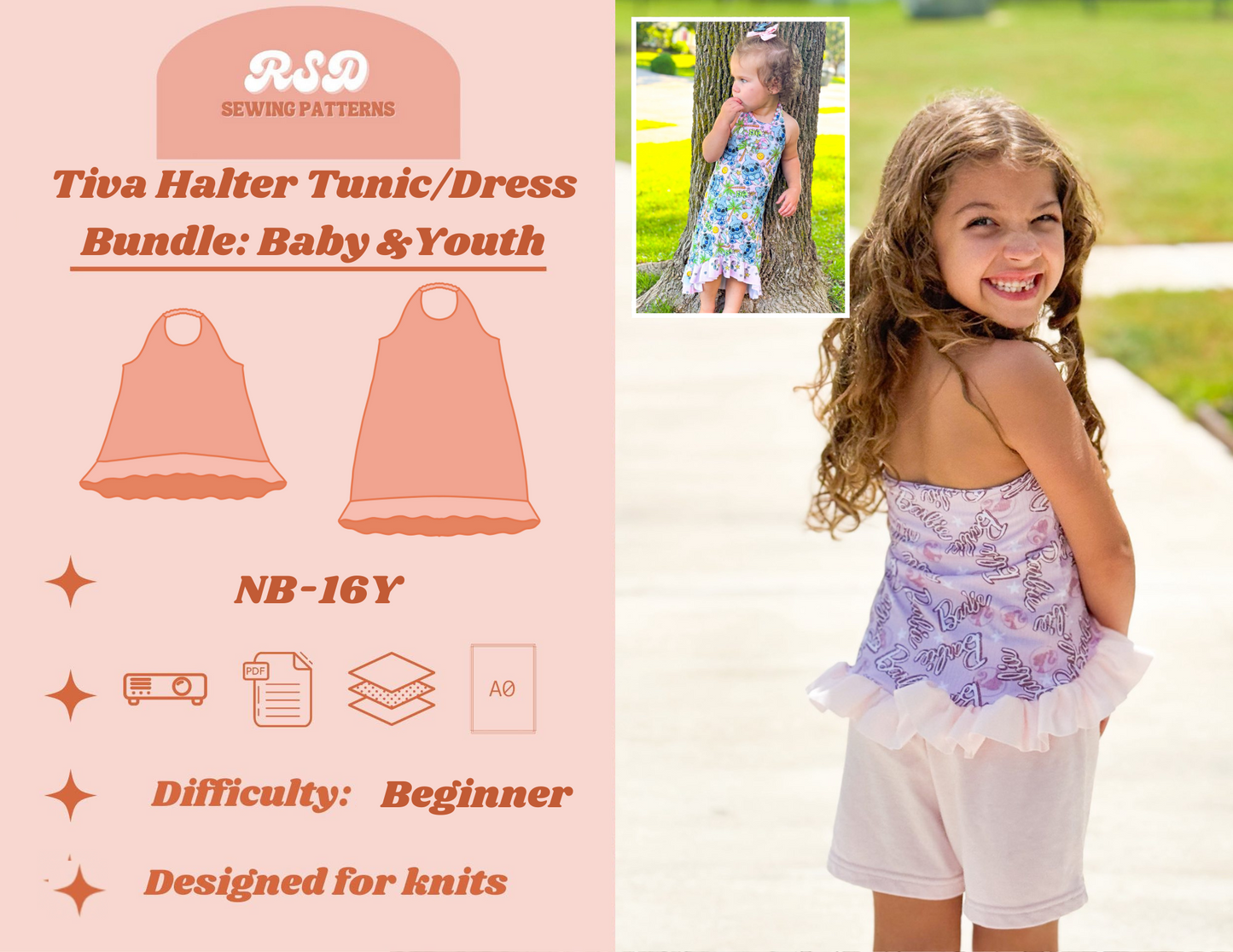 Baby & Youth Tiva Halter Tunic/Dress Bundle PDF