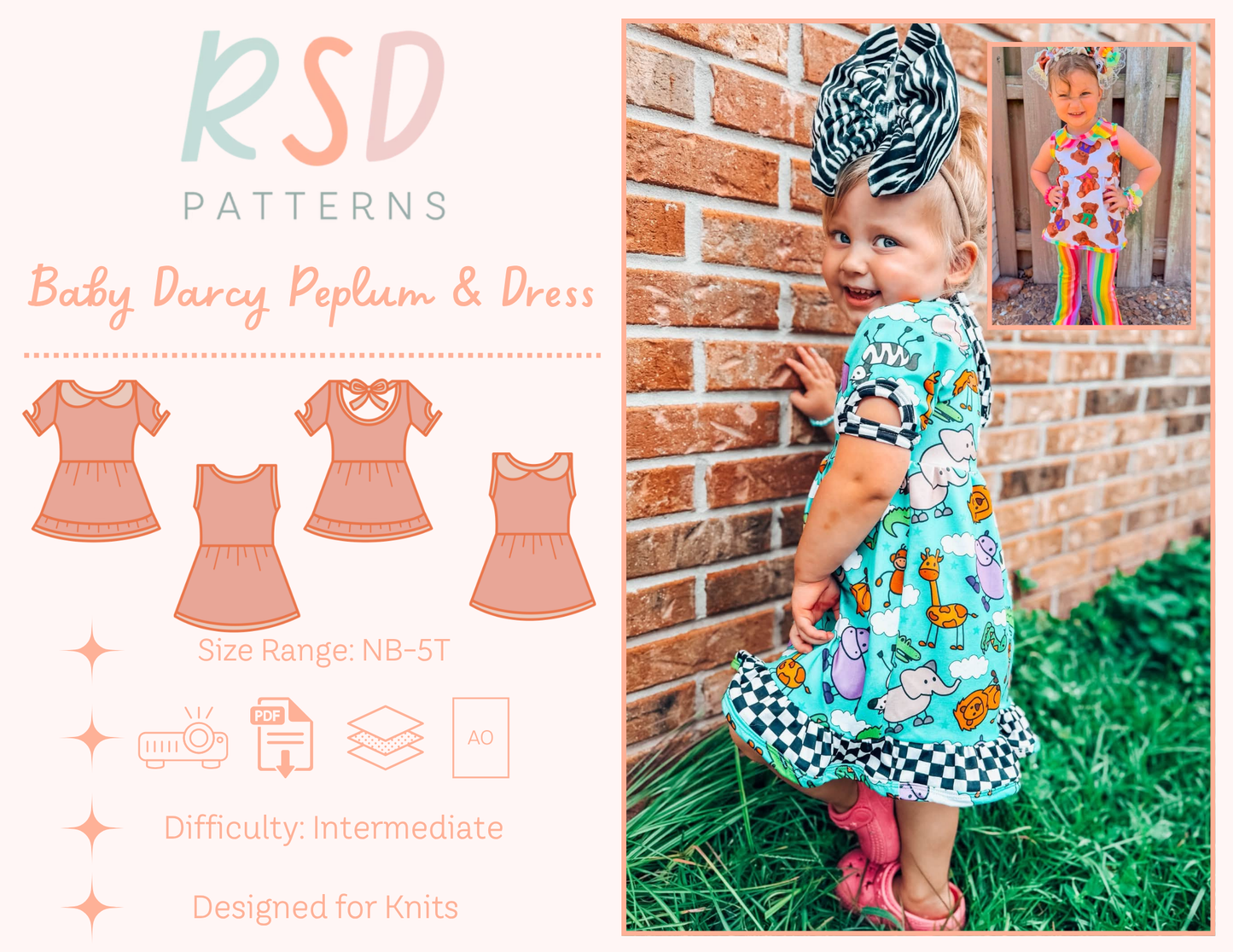 Baby Darcy Peplum & Dress PDF