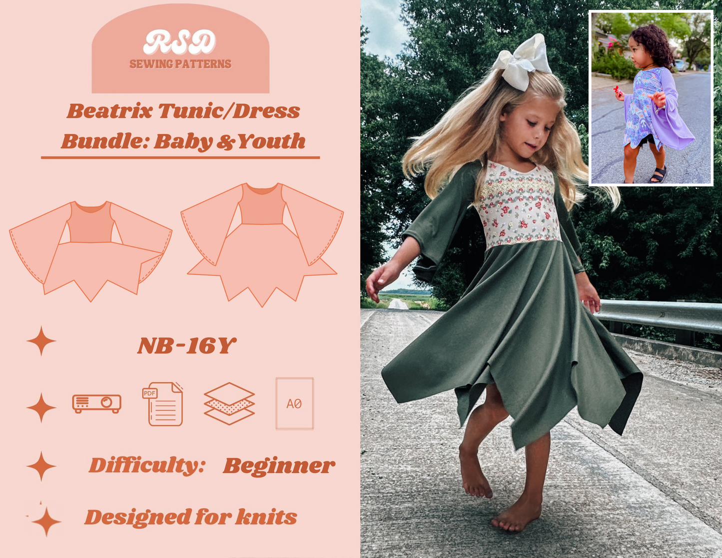 Baby & Youth Beatrix Tunic/Dress Bundle PDF