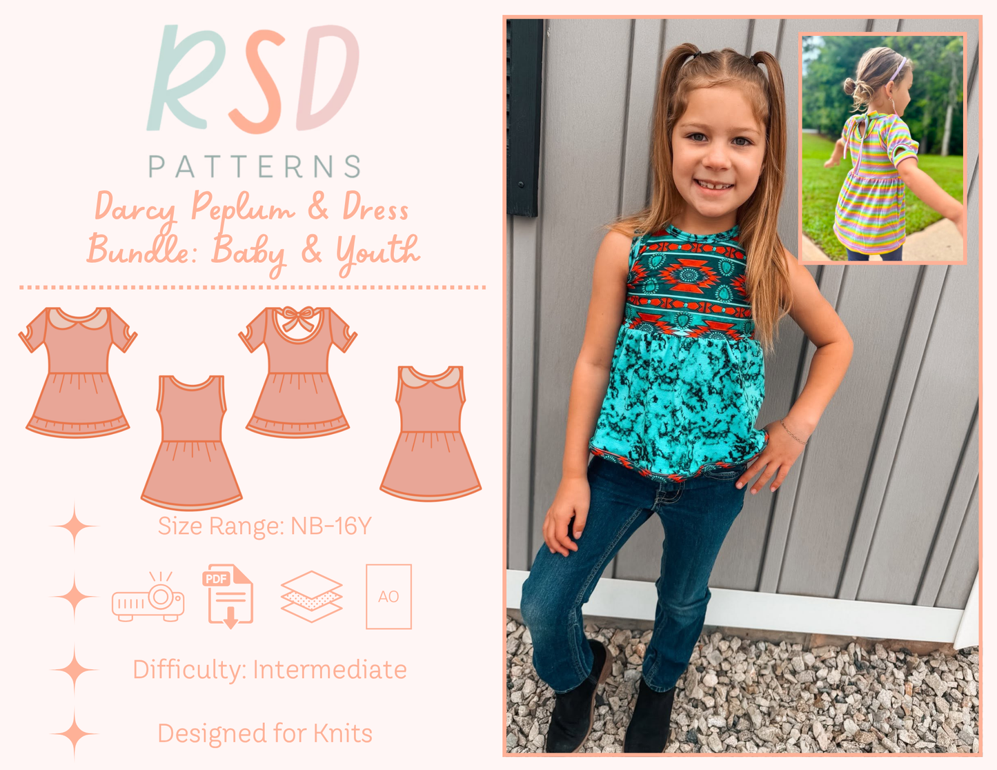 Baby & Youth Darcy Peplum & Dress Bundle PDF