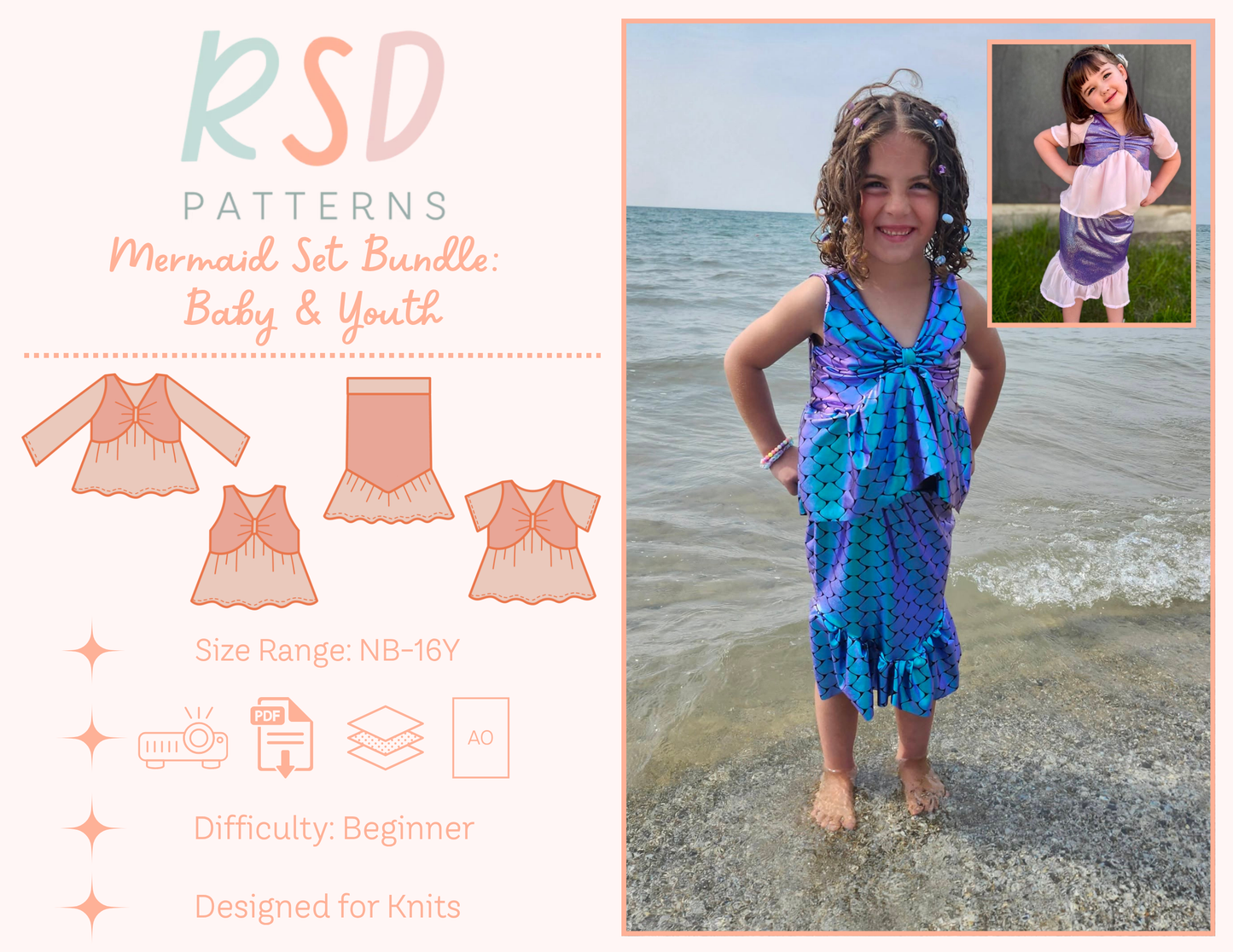 Baby & Youth Mermaid Set Bundle PDF
