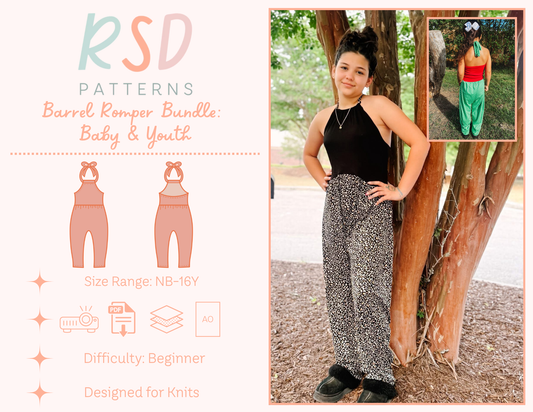 Baby & Youth Barrel Romper Bundle PDF