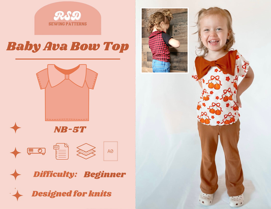 Baby Ava Bow Top PDF