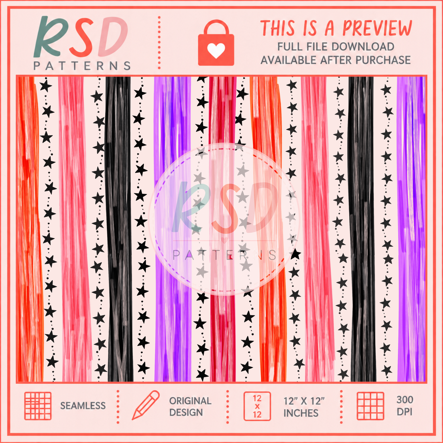 Coordinate Ghost Garland Seamless File