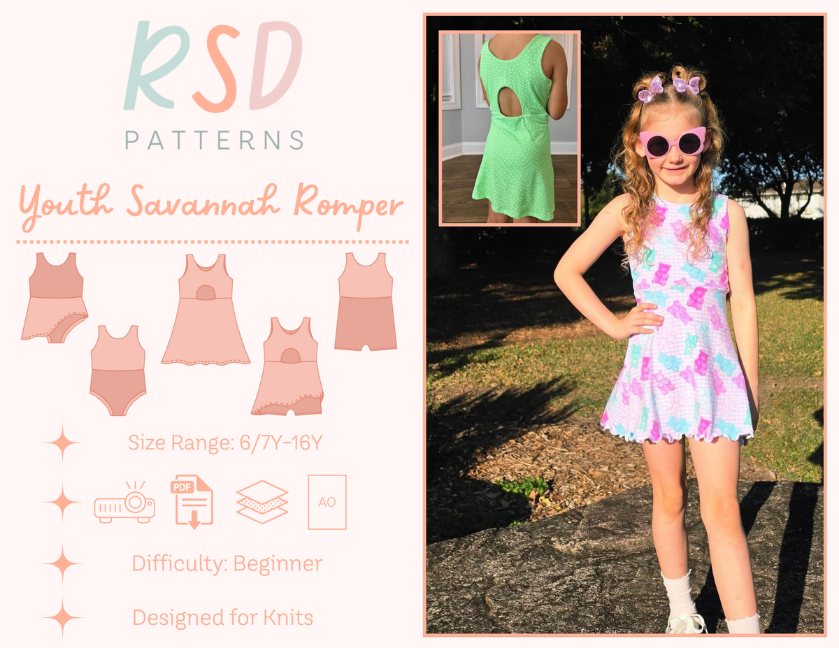 Youth Savannah Romper PDF