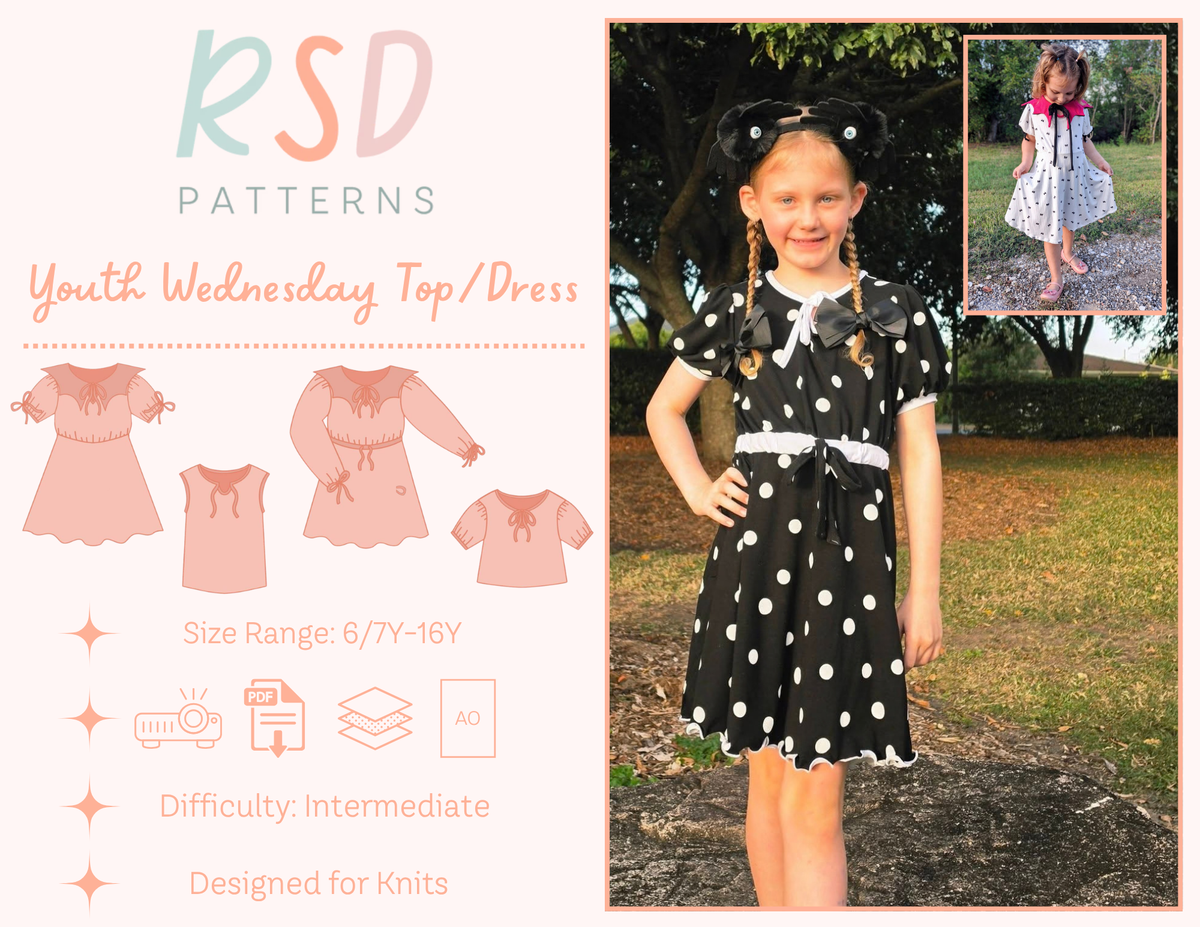 Youth Wednesday Top & Dress PDF