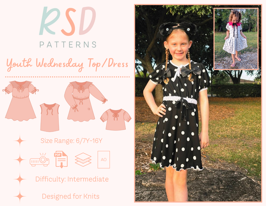 Youth Wednesday Top & Dress PDF