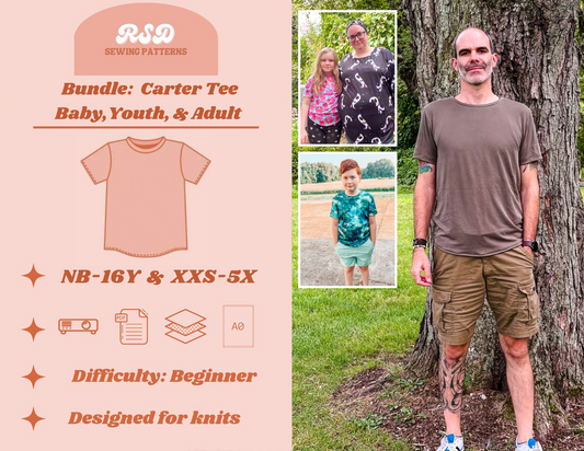 Baby, Youth, & Adult Carter Tee Bundle PDF