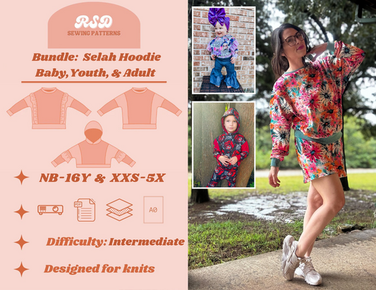 Baby, Youth, & Adult Selah Hoodie Bundle PDF