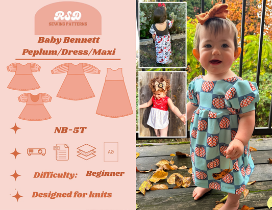 Baby Bennett Peplum/Dress/Maxi PDF