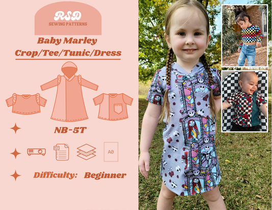 Baby Marley Crop/Tee/Tunic/Dress PDF