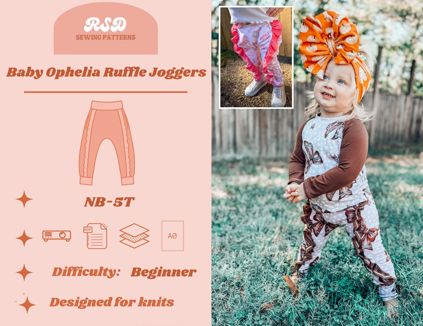 Baby Ophelia Ruffle Joggers PDF