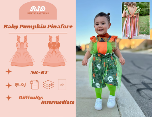 Baby Pumpkin Pinafore PDF