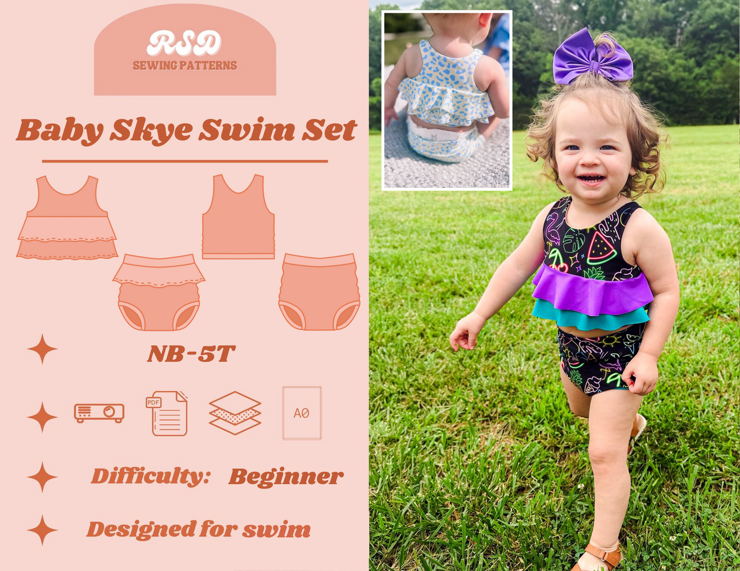 Baby Skye Swim Set PDF