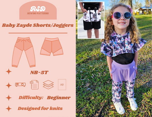 Baby Zayde Shorts/Joggers PDF