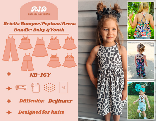 Baby & Youth Briella Romper/Peplum/Dress Bundle PDF