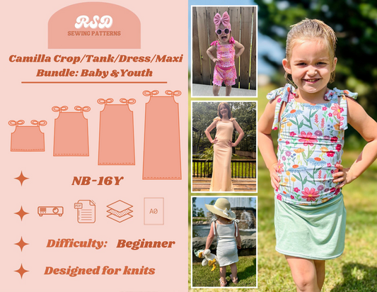 Baby & Youth Camilla Crop/Tank/Dress/Max Bundle PDF
