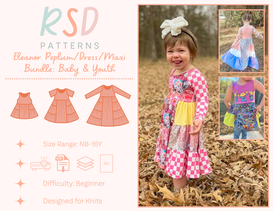 Baby & Youth Eleanor Peplum/Dress/Maxi Bundle PDF