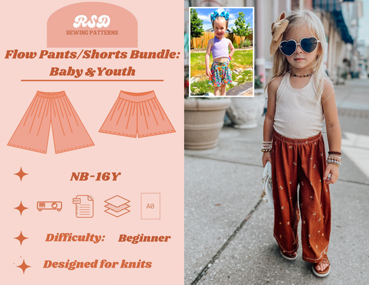 Baby & Youth Flow Pants/Shorts Bundle PDF