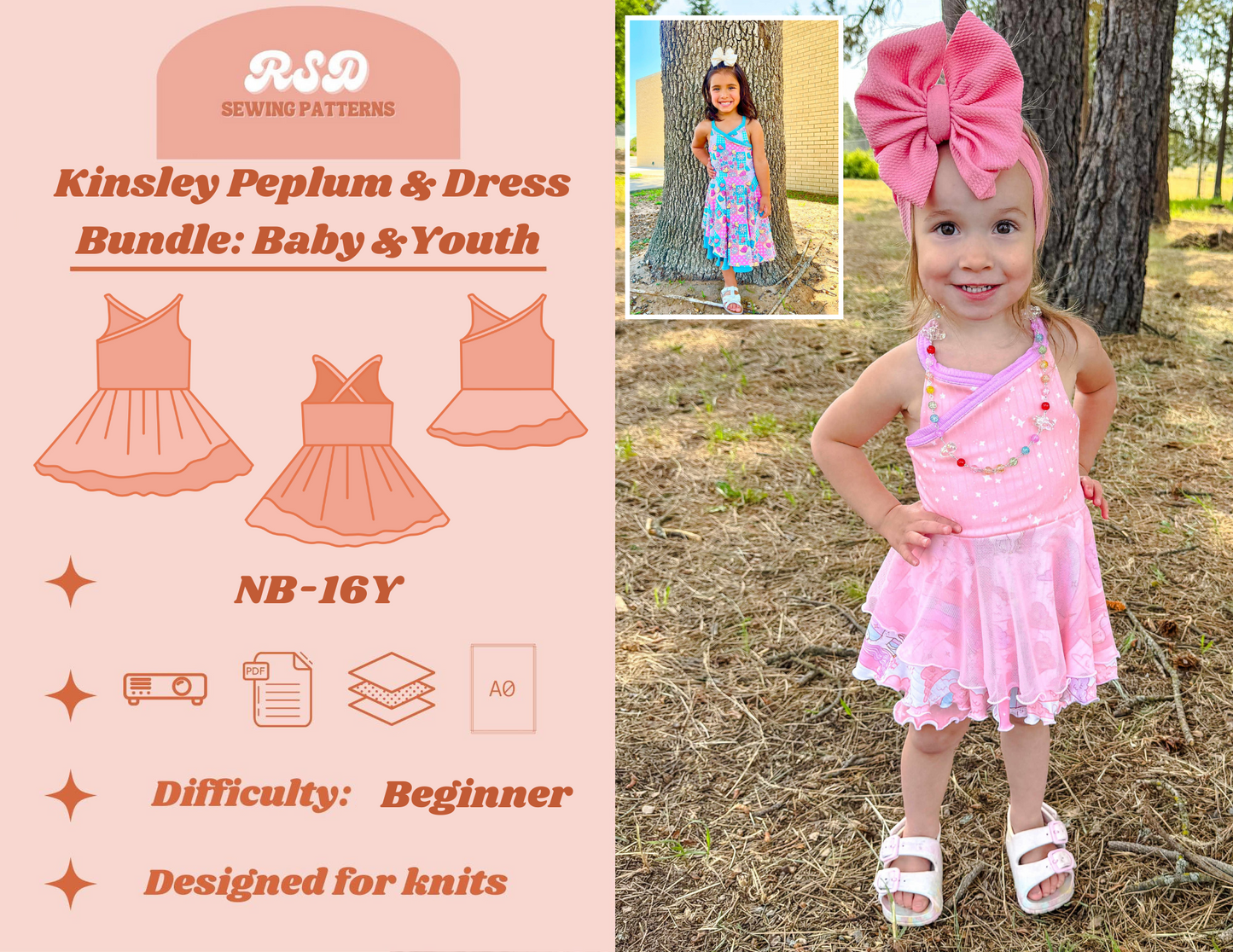 Baby & Youth Kinsley Peplum & Dress Bundle PDF