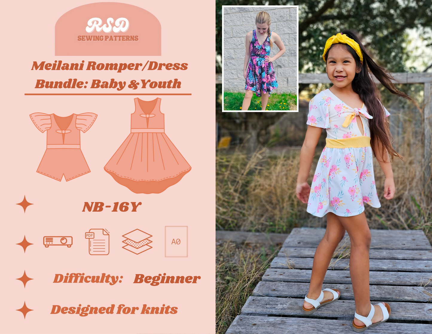 Baby & Youth Meilani Romper/Dress Bundle PDF