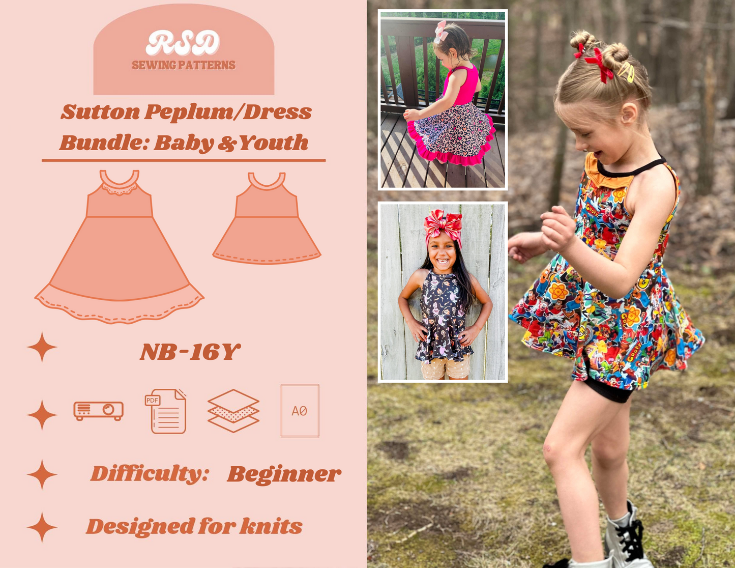 Baby & Youth Sutton Peplum/Dress Bundle PDF