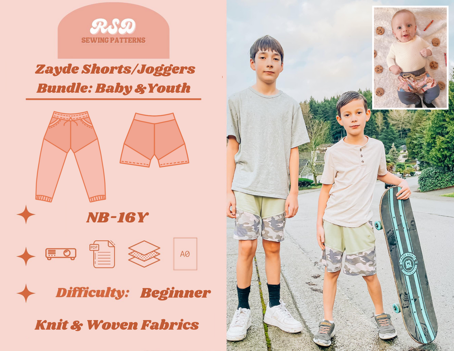 Baby & Youth Zayde Shorts/Joggers Bundle PDF