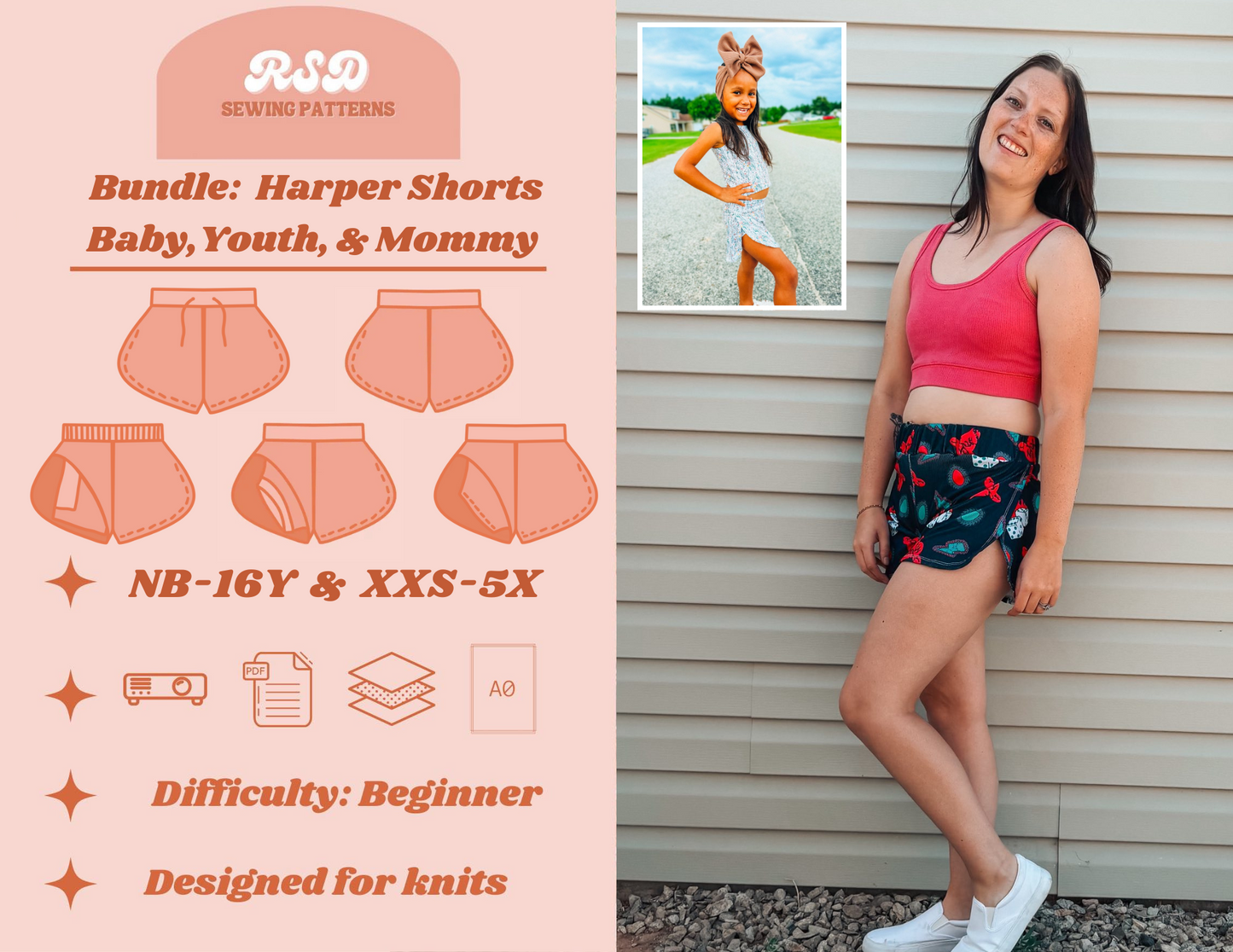 Baby, Youth, & Mommy Harper Shorts Bundle PDF