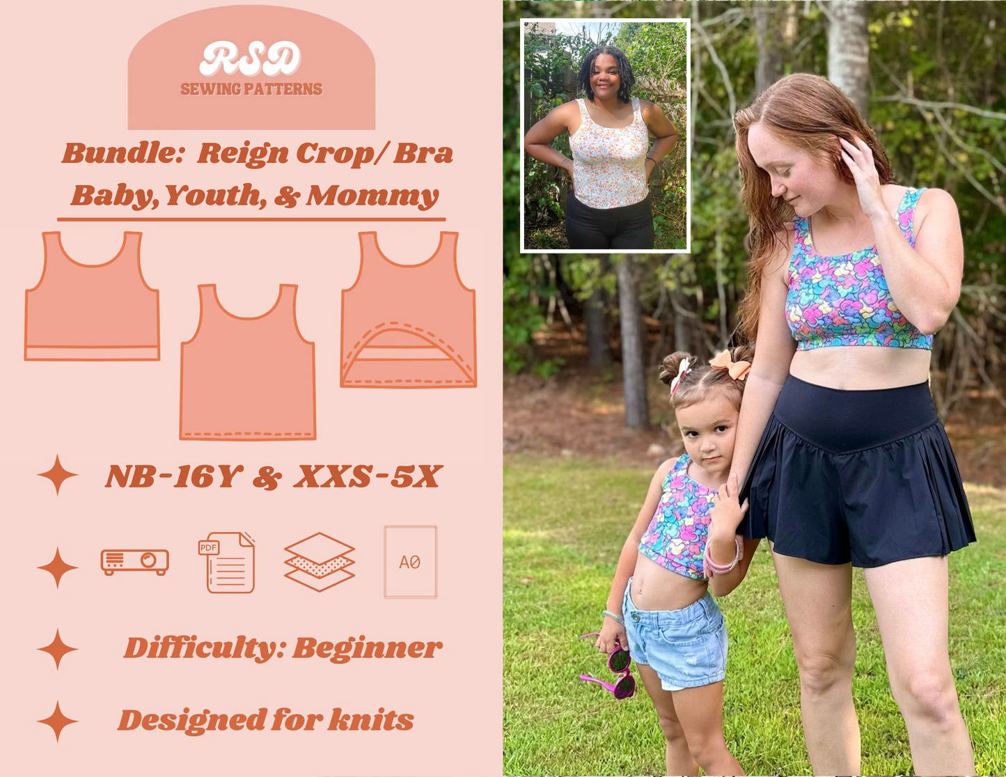 Baby, Youth, & Mommy Reign Bra/Crop Bundle PDF