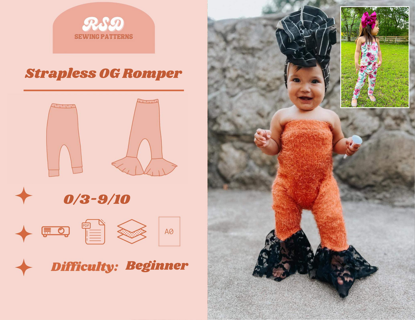 Strapless OG Romper - Cuffs + Bells PDF