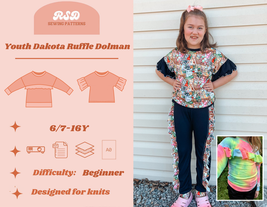 Youth Dakota Ruffle Dolman PDF