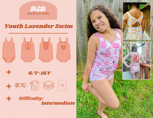 Youth Lavender Swimsuit PDF