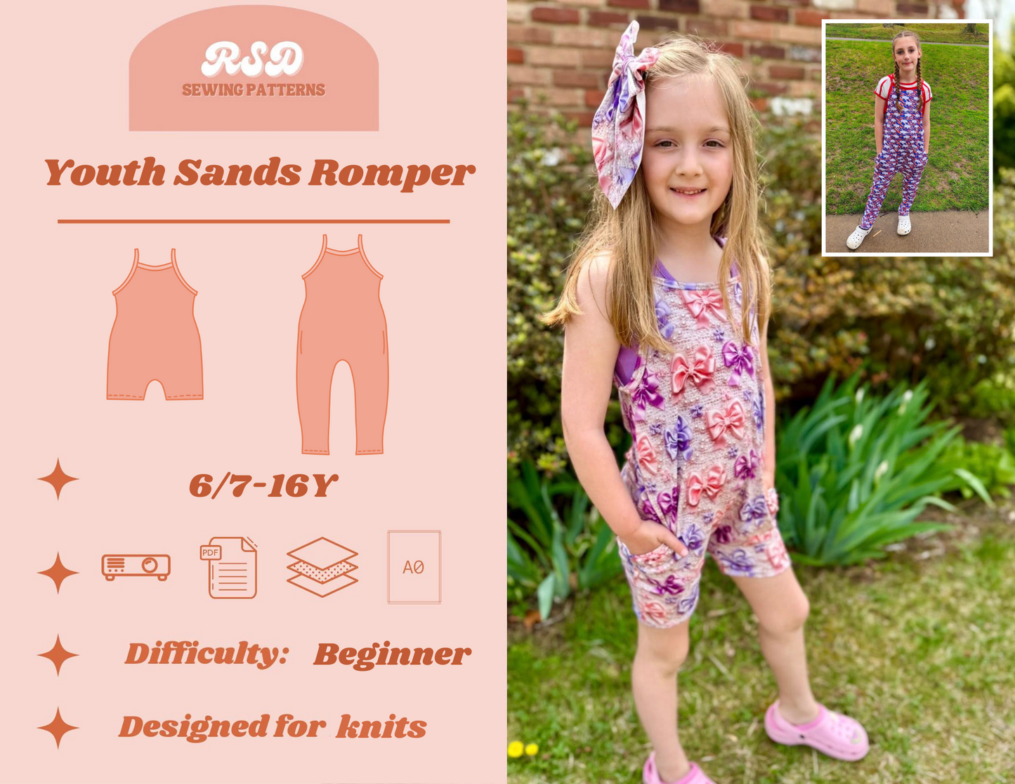 Youth Sands Romper PDF