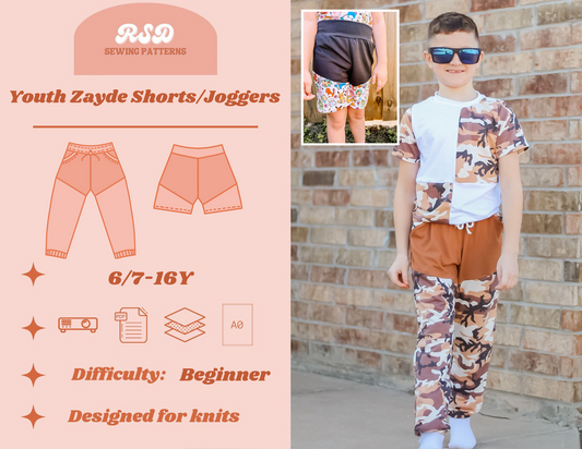 Youth Zayde Shorts/Joggers PDF