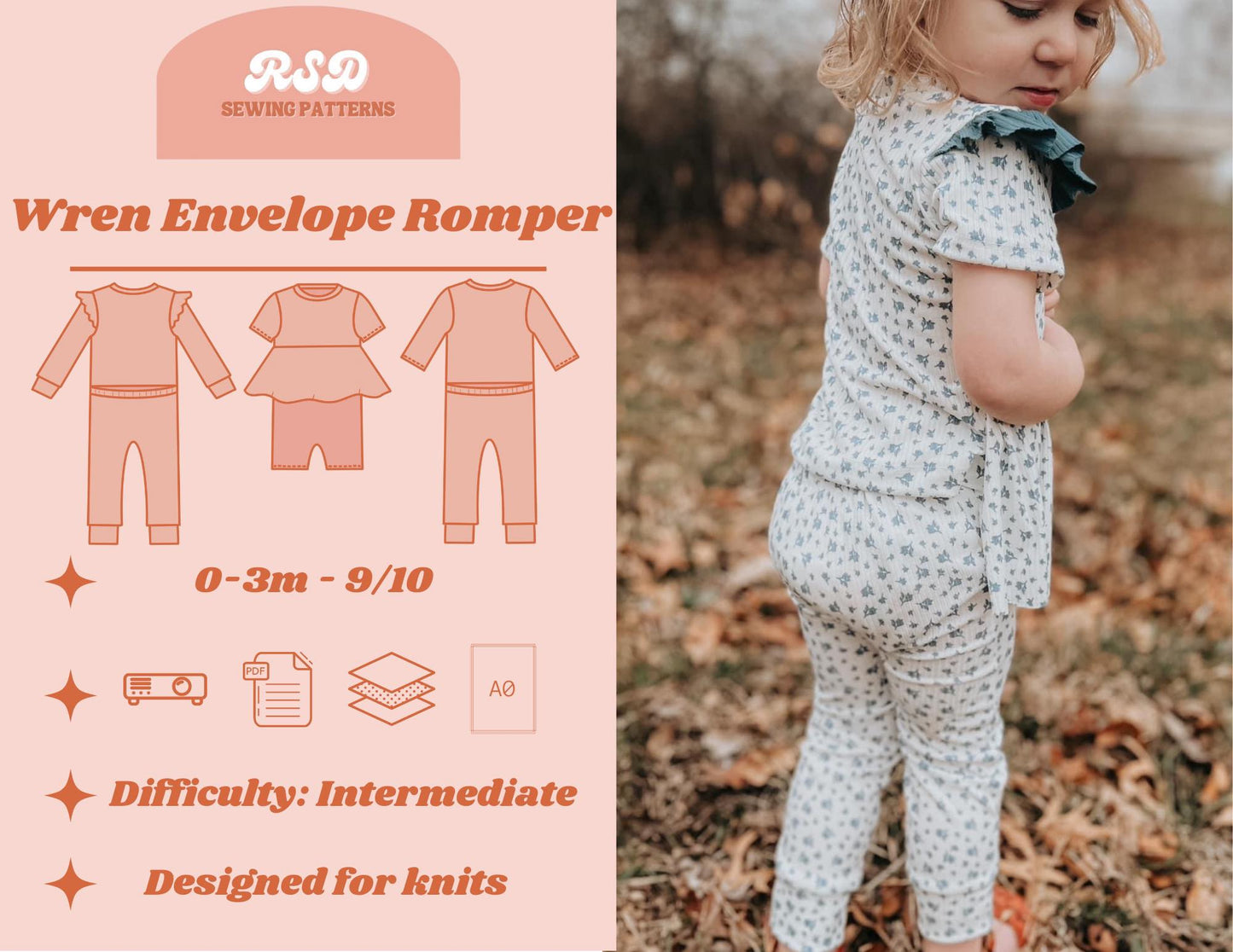 Wren Envelope Romper PDF